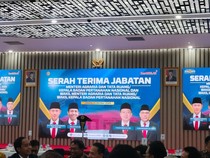 Mau Sertijab, Nusron Wahid Tiba di Kementerian ATR Bareng Ossy Dermawan