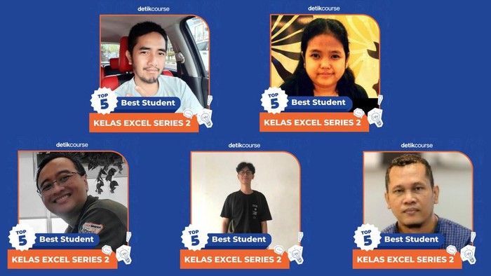 5 peserta terbaik kelas Excel detikCourse