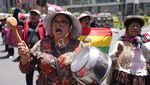 Aksi Protes Pedagang Pasar di Bolivia Tuntut Kendalikan Inflasi