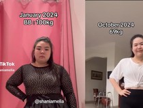 Viral Perjalanan Diet Shani Amelia, Berat Badannya Sempat Sentuh 100 Kg
