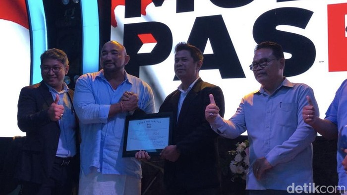 Deklarasi advokat dan paralegal mendukung Mulia-PAS di Pilgub Bali, Selasa (22/10/2024).