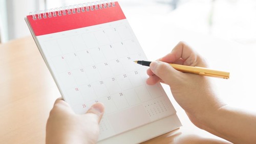 Ilustrasi kalender atau cuti bersama