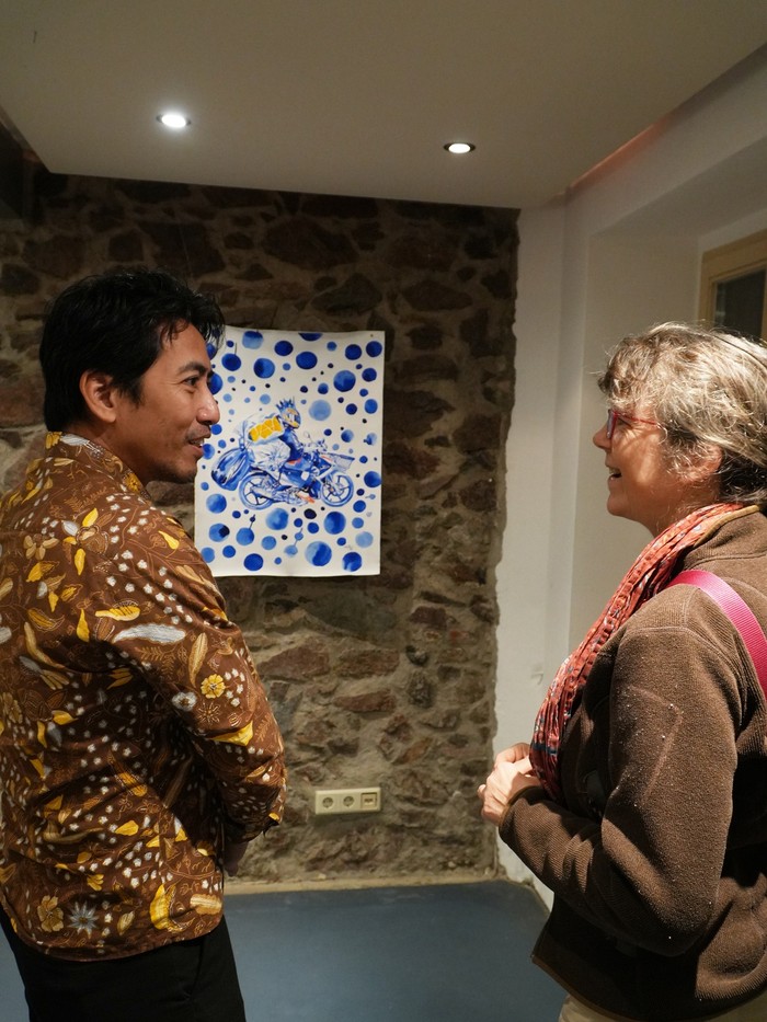 Ilustrator Muhammad Taufiq atau Emte gelar pameran tunggal di Jerman.