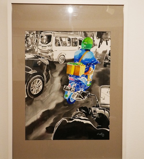 Ilustrator Muhammad Taufiq atau Emte gelar pameran tunggal di Jerman.
