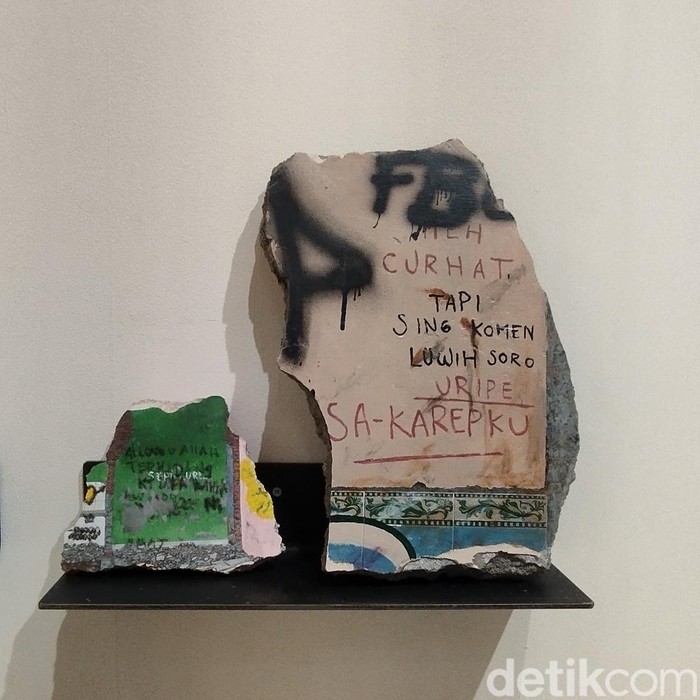 Karya Seni Seniman Begok Oner di Artloka, Wisma Geha, Jakarta Pusat.