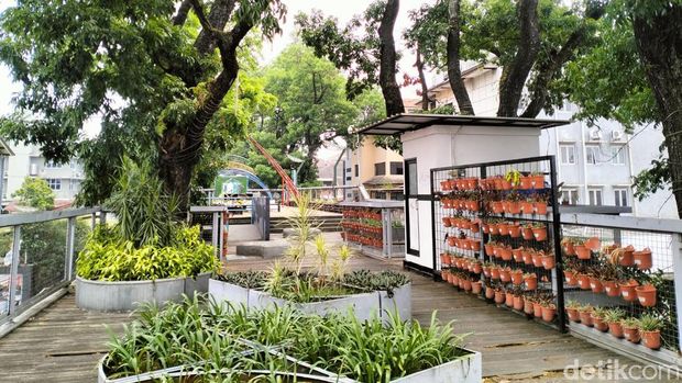 Kondisi terkini Teras Cihampelas di Kota Bandung.