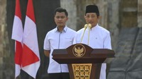 Dalam pidatonya, Nasaruddin memberikan semangat kepada para santri untuk meraih cita-cita setinggi langit.