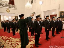 Momen Prabowo Lantik Kepala Badan hingga Utusan Khusus Presiden