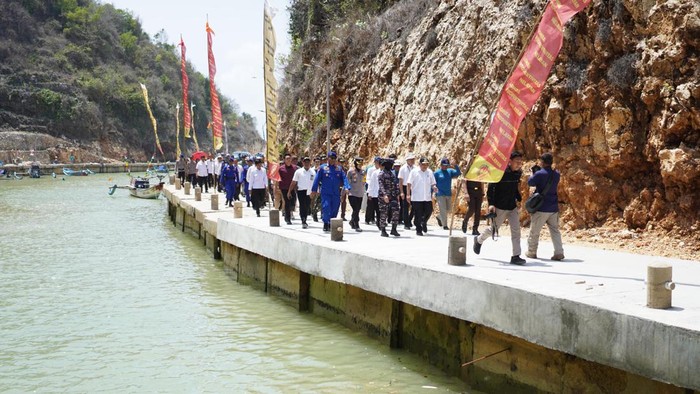 Pelabuhan Perikanan Pantai (PPP) Pantai Gesing Gunungkidul diresmikan, Selasa (22/10/2024).