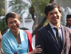 Foto: Pesona Veronica Tan saat Dilantik Jadi Wamen, Berkebaya Biru