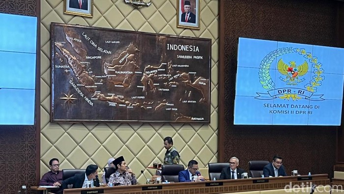 Pimpinan Komisi II DPR 2024-2029. (Anggi Muliawati/detikcom).