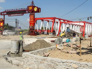 Progres Pembangunan Jembatan Kembar Liliba di Kupang