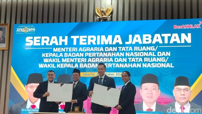 Prosesi serah terima jabatan Menteri ATR/BPN.
