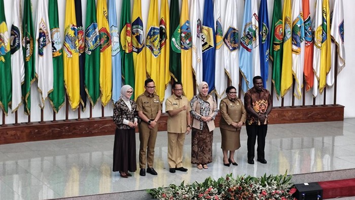 Tito Karnavian bareng 2 Wamen baru sertijab