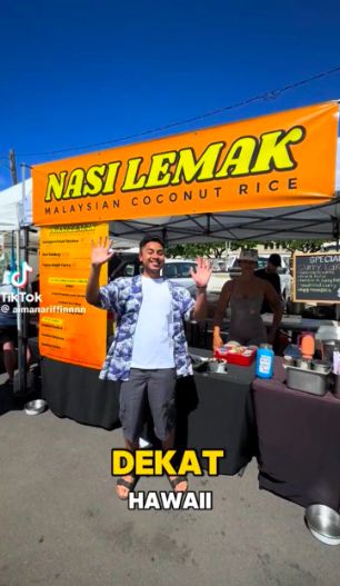 Wow! Nasi Lemak Dijual di Hawaii Harganya Rp 370 Ribu