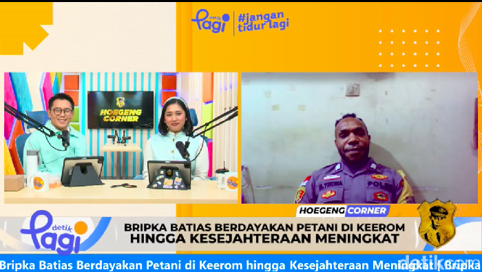 Bripka Batias dalam program Hoegeng Corner detikPagi