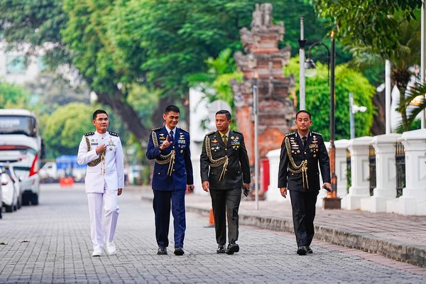 Ini 4 Ajudan Presiden Prabowo Subianto dari TNI-Polri