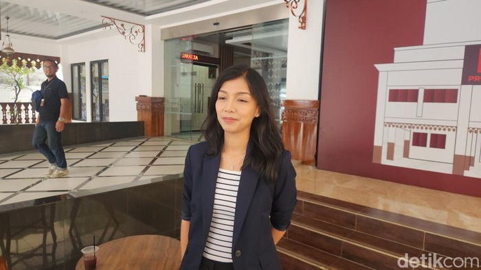 Ketua Divisi Sosialisasi, Pendidikan Pemilih, dan Partisipasi Masyarakat KPU Jakarta Astri Megatari (Adrial A/deetikcom)