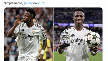 Vini Jr layak menjadi man of the match. Foto: X.com