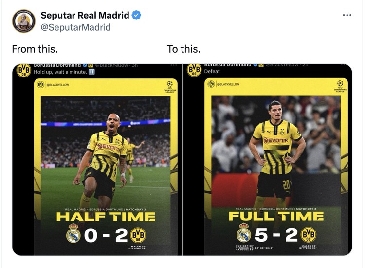 Meme Madrid Dortmund