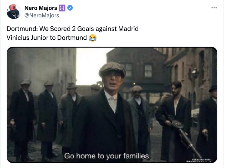 Meme Madrid Dortmund