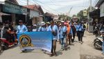 Potret Macan Raksasa dan Naga Diarak di Bunder Indramayu