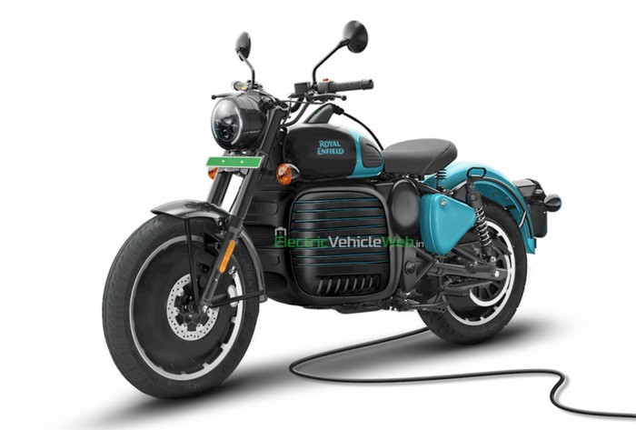 Motor listrik Royal Enfield.
