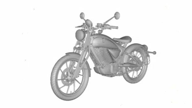 Motor listrik Royal Enfield.