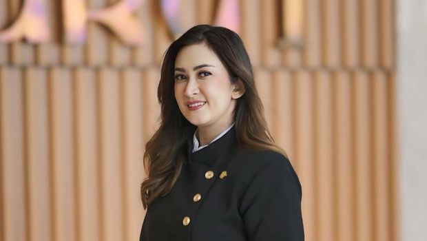 Nafa Urbach saat beraktivitas di DPR RI.