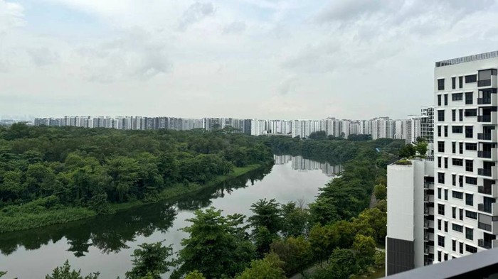 Pemandangan Rumah Susun di Singapura