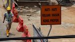 Intip Progres Proyek LRT Jakarta Fase 1B di Jalan Pramuka
