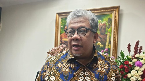 Wamen PKP Fahri Hamzah di Gedung Tata Ruang, Jakarta Selatan