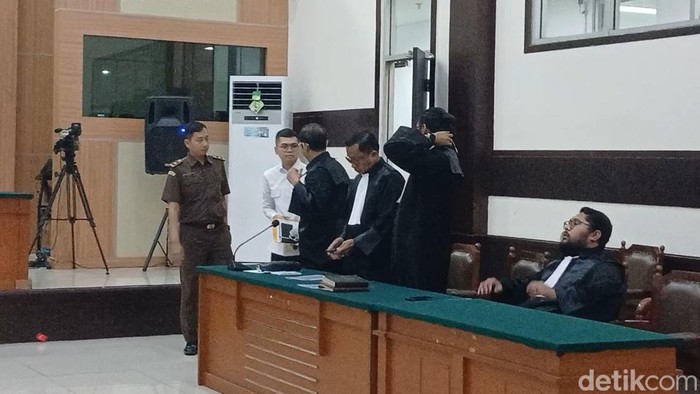 Yudha Arfandi di sidang kasus pembunuhan Dante.
