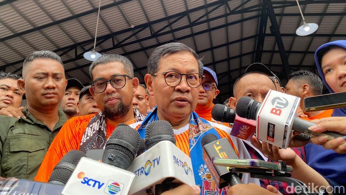 Cagub Jakarta nomor urut 3, Pramono Anung. (Kurniawan/detikcom)