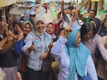 Belanja Masalah, Cabup Rembang Vivit Dinarini Blusukan di Pasar Lasem