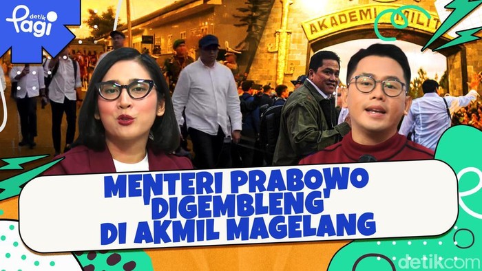 Detik Pagi edisi Jumat, 25 Oktober 2024 membahas Menteri Prabowo Digembleng di Akmil Magelang
