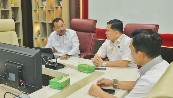 Diskominfo Sumut melakukan pertemuan dengan Direktorat Siber Polda Sumut