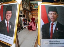 Foto Presiden Prabowo-Wapres Gibran Laris Manis