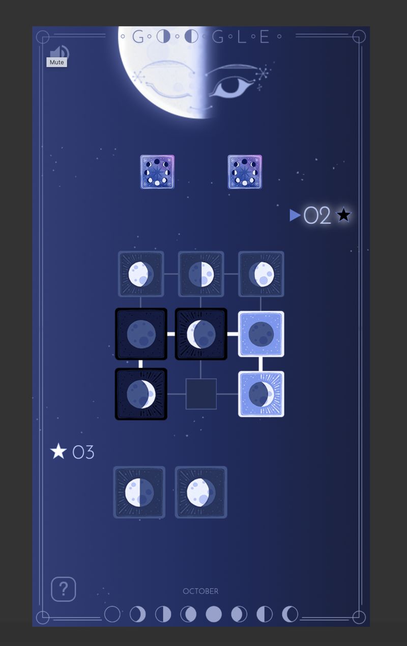 Google Doodle Half Moon