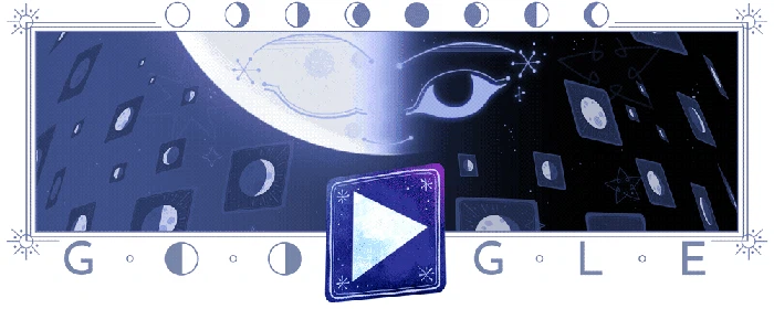 Google Doodle Half Moon