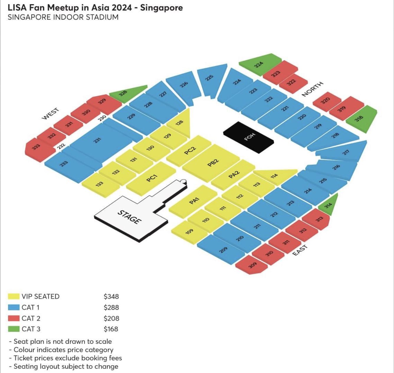 Harga Tiket Fanmeet Lisa di Sinagpura