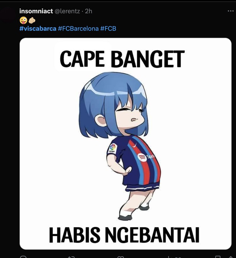 Meme Barca Menyala