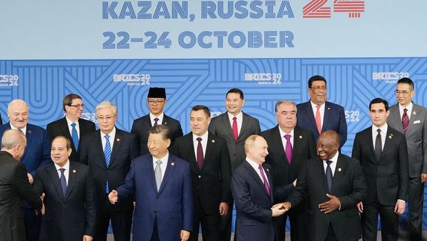 Menter Luar Negeri Sugino hadiri KTT BRICS Plus. (Intagram/sugiono_56)