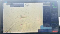 Pukul 07.30 WIB, KN. Pulau Dana-323 melakukan kontak komunikasi namun tidak di respon oleh kapal CCG 5402, justru malah mendekati serta mengganggu MV Geo Coral yang sedang melakukan kegiatan survei.
