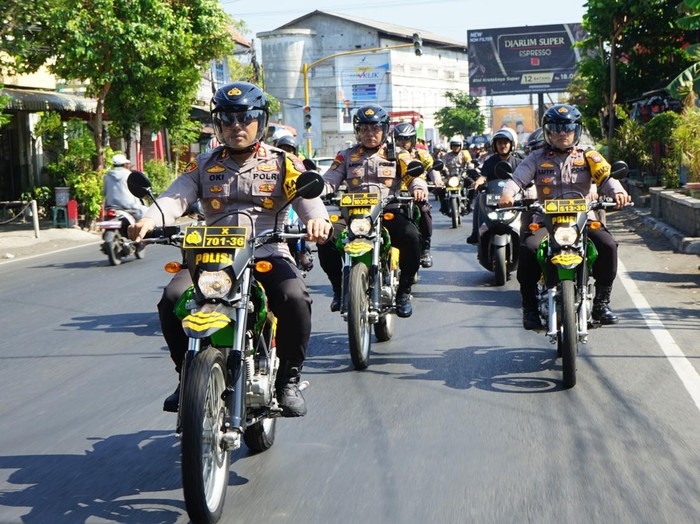 Patroli Pemeliharaan Keamanan Ketertiban Masyarakat (Harkamtibmas) jajaran Polres Probolinggo Kota terus berlanjut