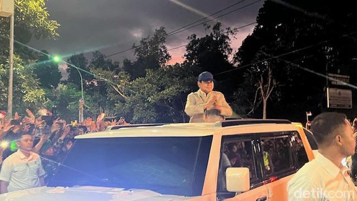 Presiden Prabowo Subianto tiba di Akademi Militer (Akmil) Magelang. (Eva/detikcom)