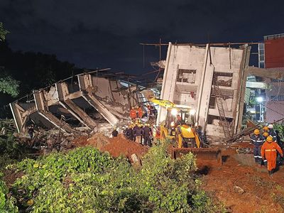 Proyek Bangunan di India Roboh Usai Diterjang Hujan, 5 Pekerja Tewas