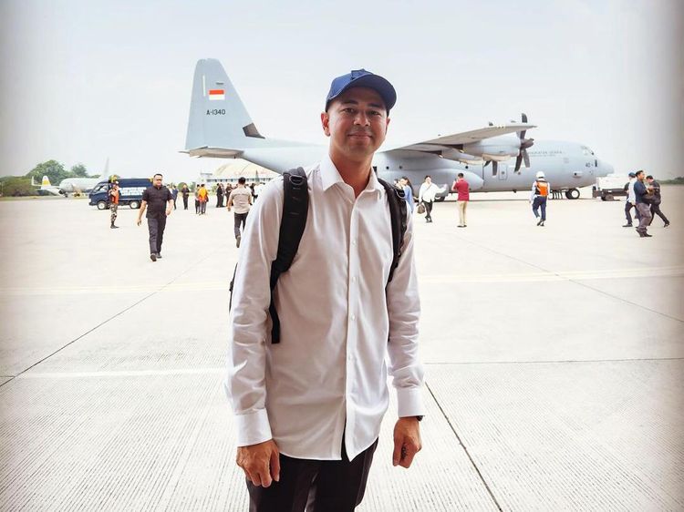 Momen Raffi Ahmad Pergi ke Akmil Magelang Naik Super Hercules