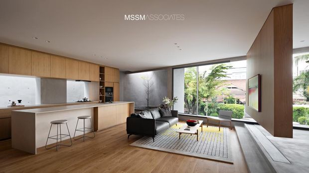 Rumah Futuristik di Kebayoran Baru