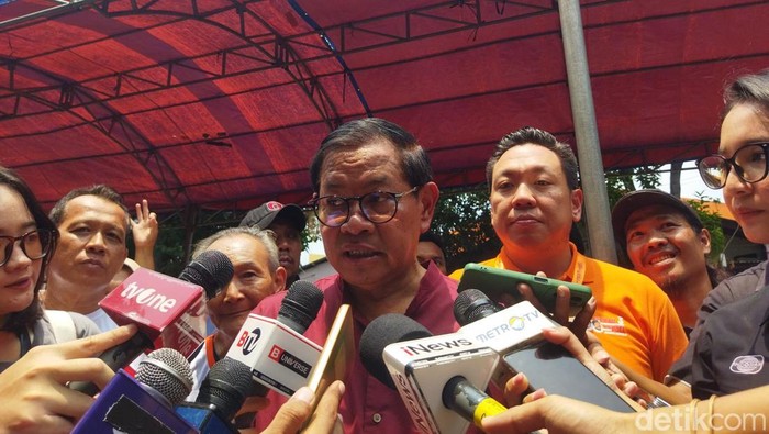 Cagub Jakarta nomor urut 3, Pramono Anung (Kurniawan Fadilah/detikcom)